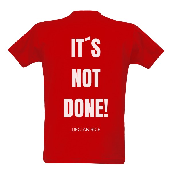 IT IS NOT DONE! 