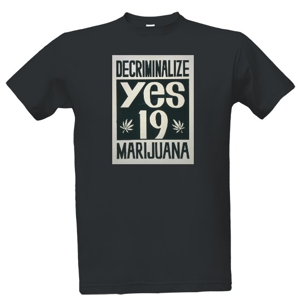 Tričko s potiskem MARIJUANA